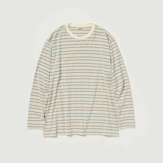 오라리 AURALEE 26SS 그라디언트 스트라이프T 3