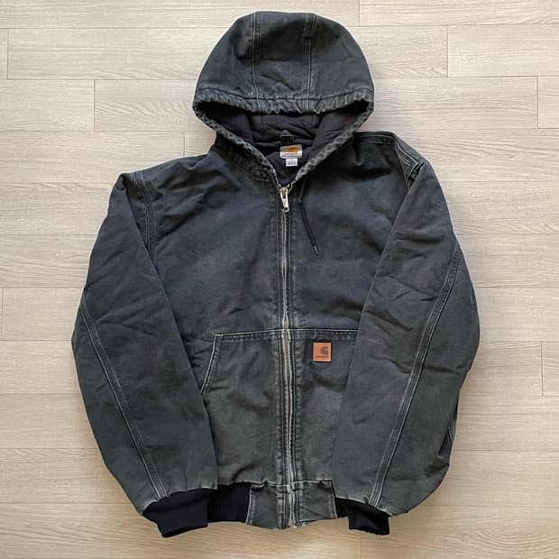 칼하트 j130 BLK 블랙 액티브 자켓 샌드스톤 carhartt