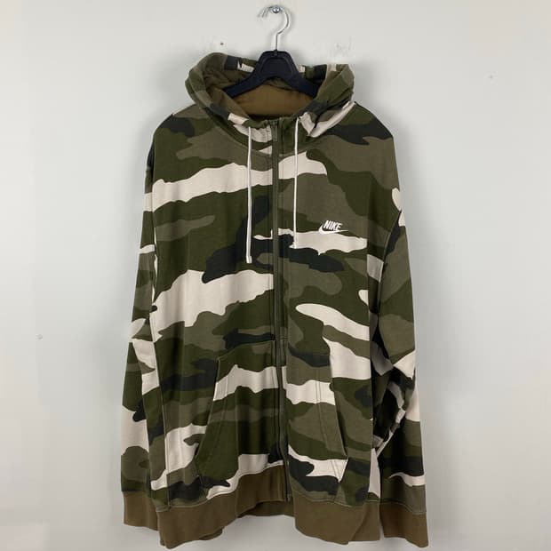 나이키 카모 후드집업 2XL