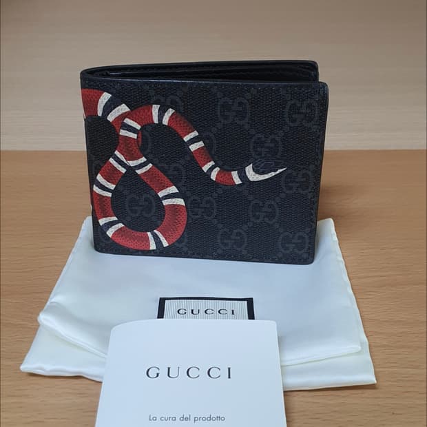 구찌 스네이크 반지갑/지갑 정품A급(감정O)