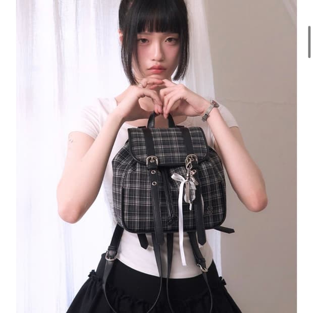 새상품 레이즈미야 프레피체크백팩