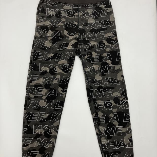 Bape 베이프 텍스트 컬러 카모 조거팬츠
