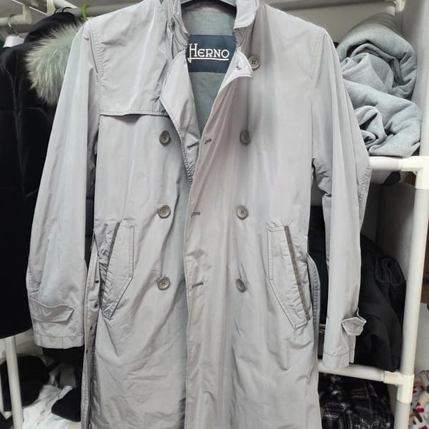 에르노 남성 트렌치코트 그레이 50사이즈