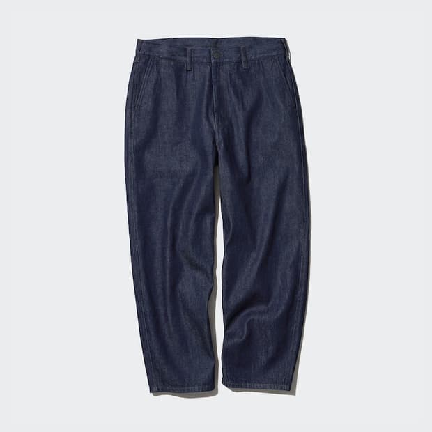 유니클로 와이드테이퍼드진 XL 진청