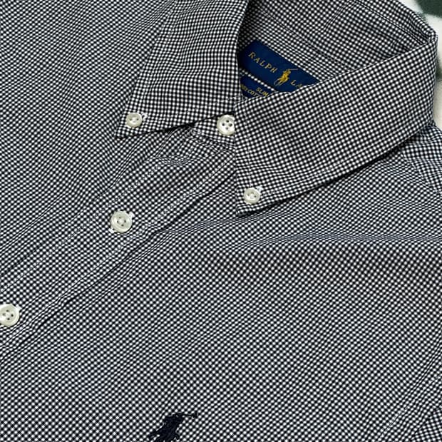 [정품]폴로 랄프로렌 깅엄체크셔츠 슬림핏 S