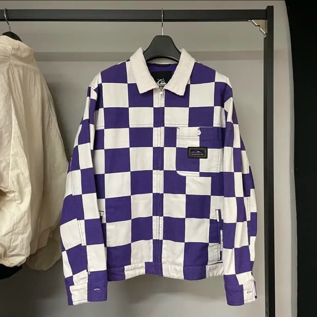 퀵실버 체커보드 자켓- 100~105