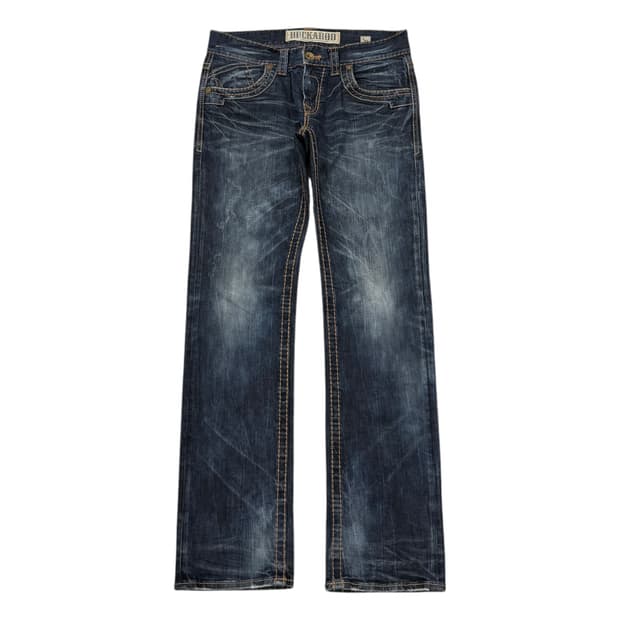 버커루 빈티지 Y2K 워싱 데님 청바지 32