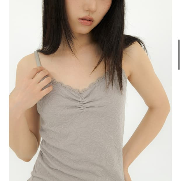 미레코 플라워 슬리브리스 그레이