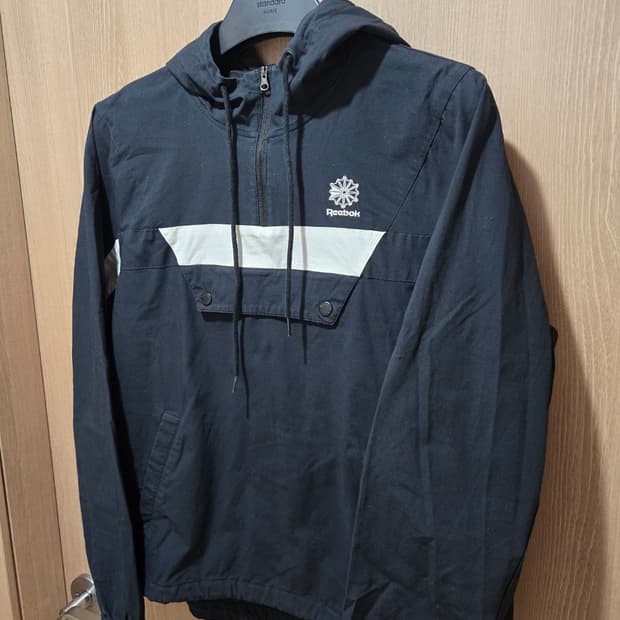 리복 아노락 블랙 L사이즈