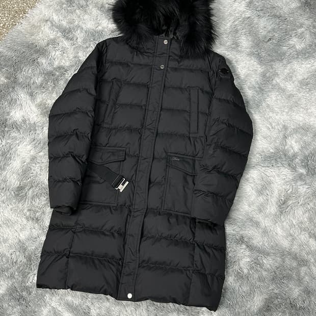 닥스 다운 블랙 퍼 롱패딩 105