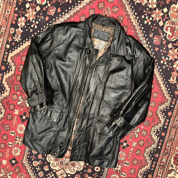 ( L ) 가죽자켓 가죽코트 가죽하프 빈티지가죽 아메카지 워크웨어