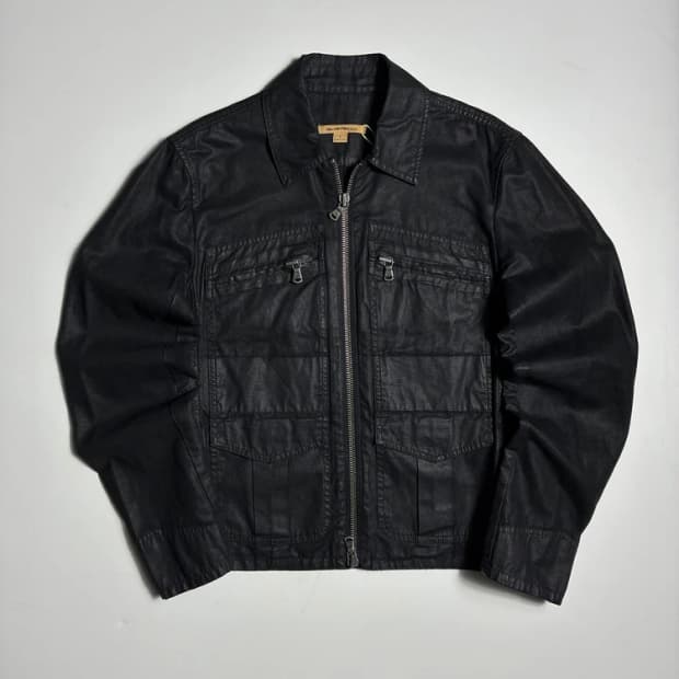 존 바바토스 09SS 더블 지퍼 포켓 블랙 자켓 R2206