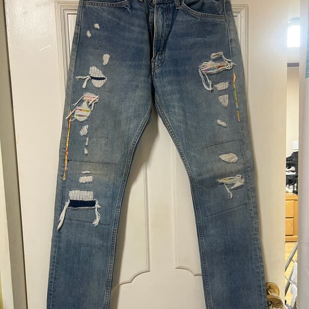 라바이스 데미지 청바지