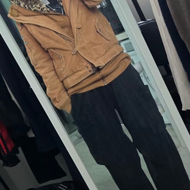  선가든 호피 후드집업+후드패딩자켓