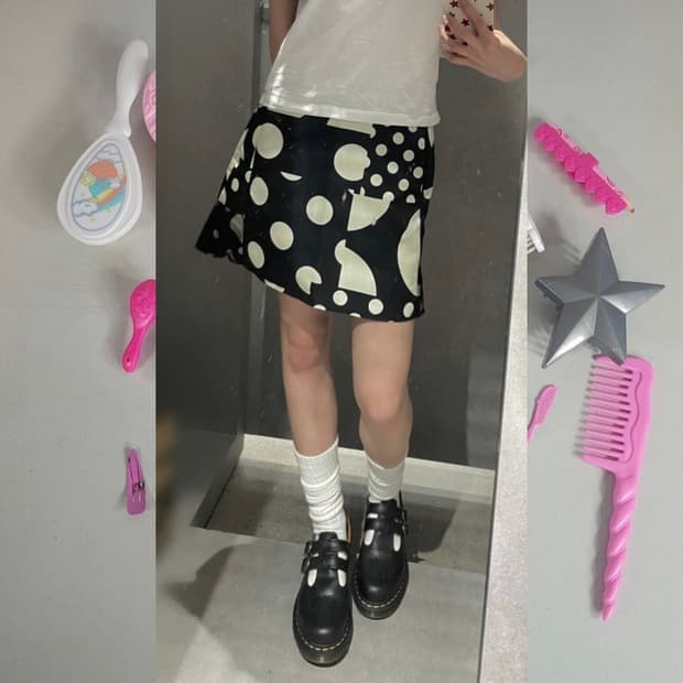 polka dot skirt 폴카 도트 스커트