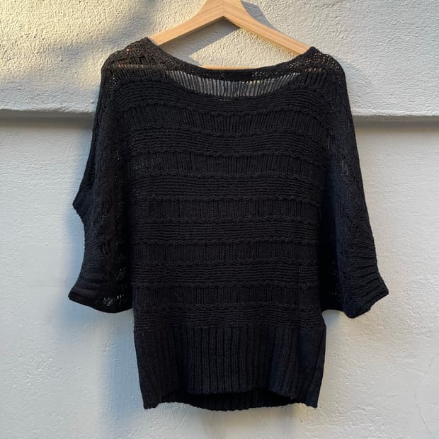 아크릴 100 가오리 니트