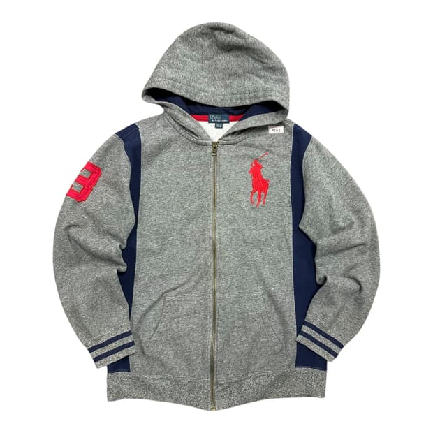 ✨ (바배) 폴로 랄프로렌 00s 빅포니 후드 집업 (14-16)