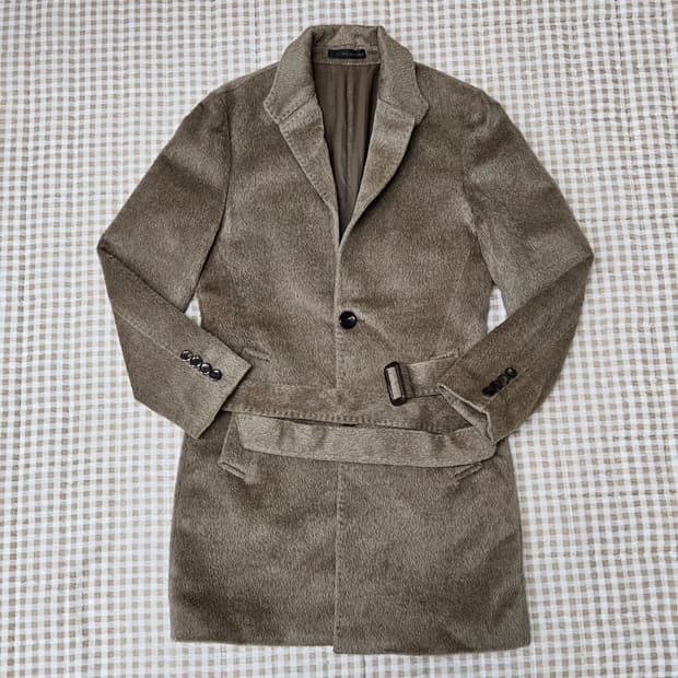 솔리드옴므 라마 슬림핏 코트 남자100