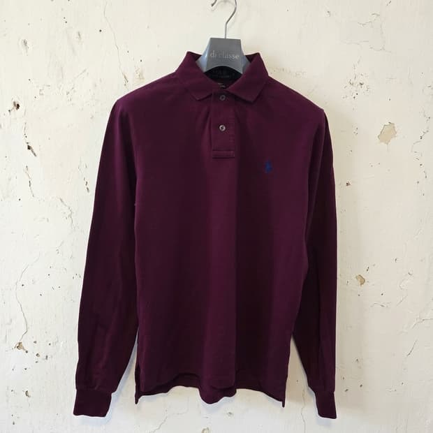 폴로 랄프로렌 긴팔 카라티 버건디 S
