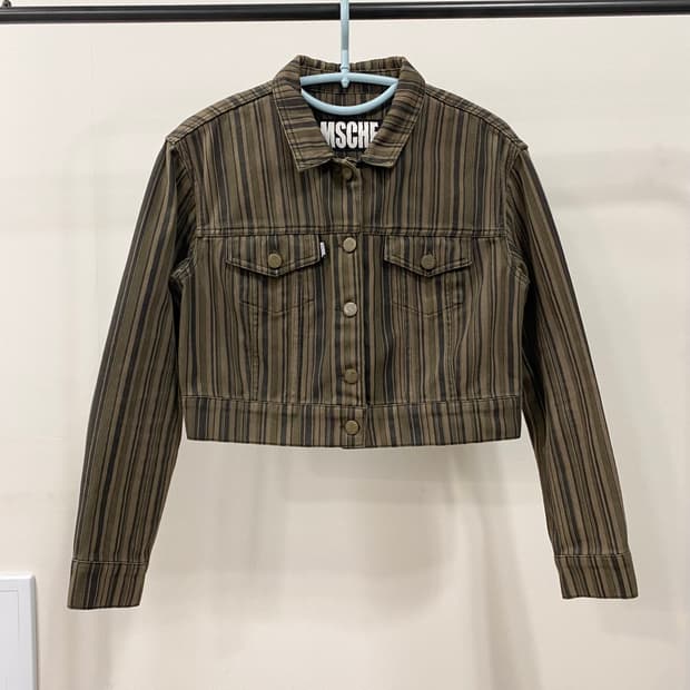 미스치프 스트라이프 트러커 자켓