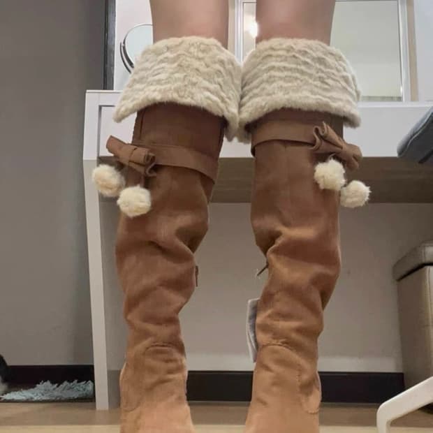 lizlisa 리즈리사 폼폼이 부츠 리즈리사 부츠