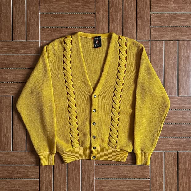 60’s Skm penguin vintage wool cardigan