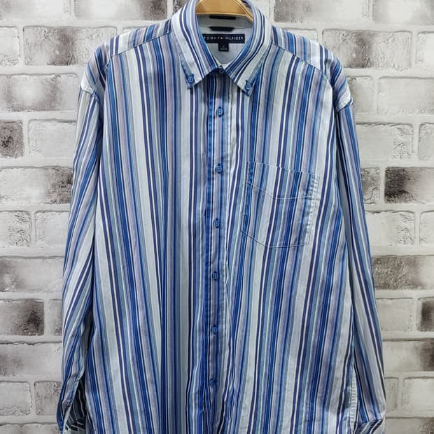 95 타미 스트라이프 셔츠 M 739