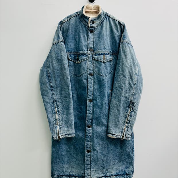 피오갓 Fear of God 셰르파 라이닝 데님 롱 자켓