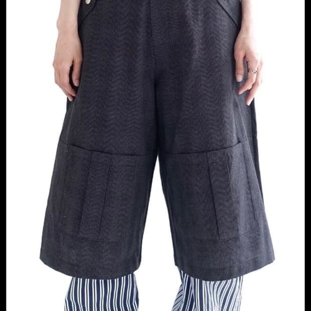 샵페어리 check poket bermuda pants