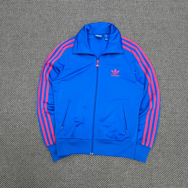 착샷O 아디다스 블루핑크 빅로고 져지