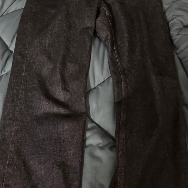 유니클로 JWA 스트레이트 셀비지 진 28인치