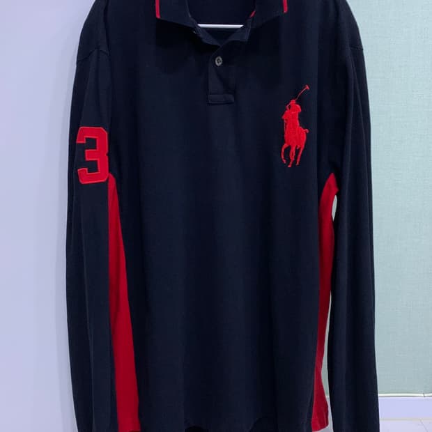 폴로 빅포니 사이드라인 블랙