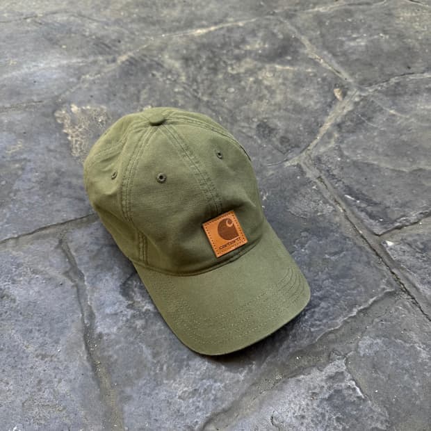 vintage carhartt 볼캡 mos green