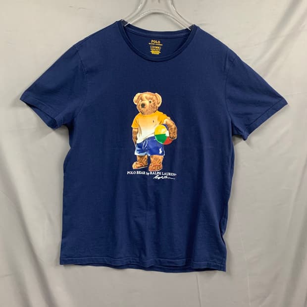 L 폴로랄프로렌 커스텀 슬림핏 빅 베어 프린팅 반팔티