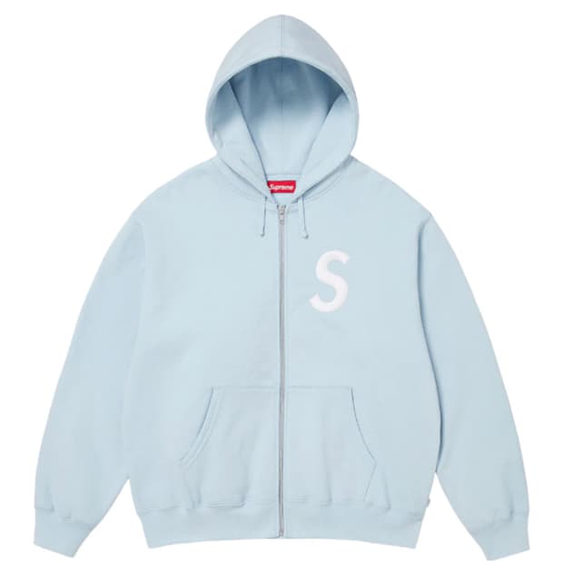 슈프림 S로고 루드집업 라이트 블루 