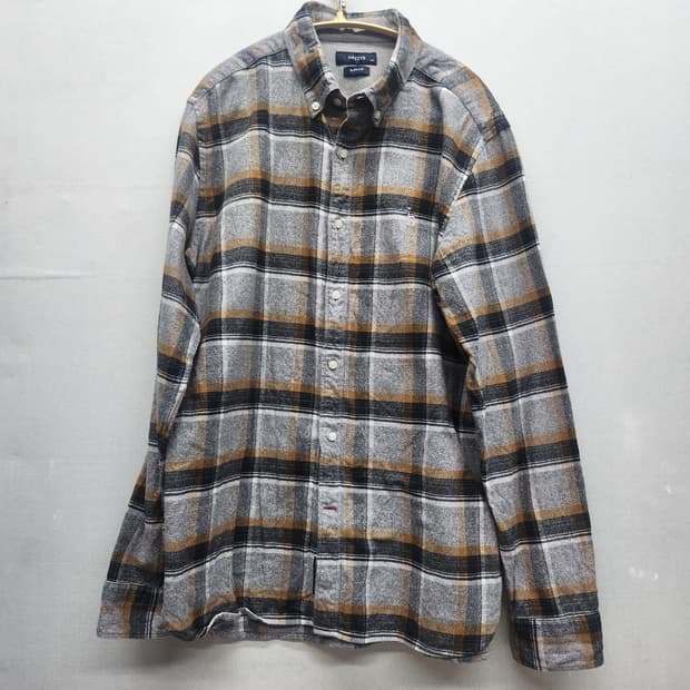 헤지스 로고 체크 셔츠 105(L)