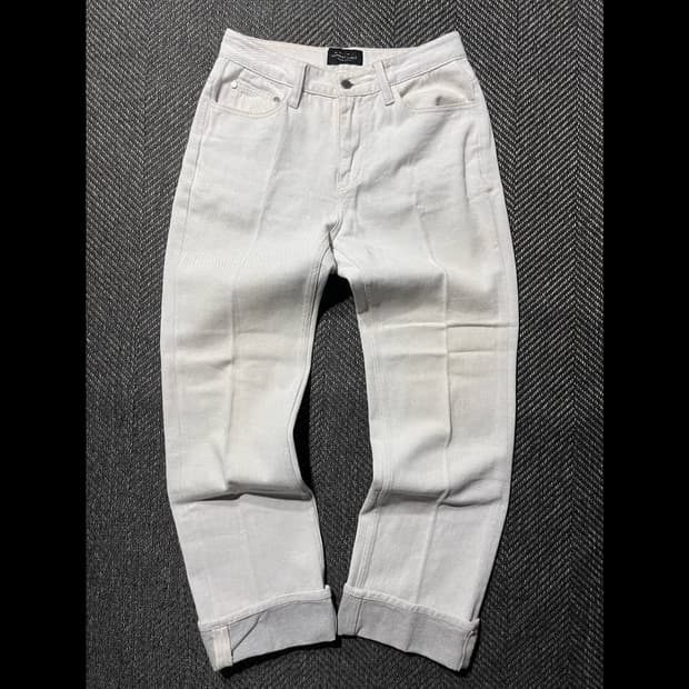 GARMENT LABLE 가먼트레이블 데님 턴업진 
