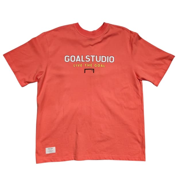 GOALSTUDIO 골스튜디오 오렌지 반팔 티셔츠 새상품 (L)