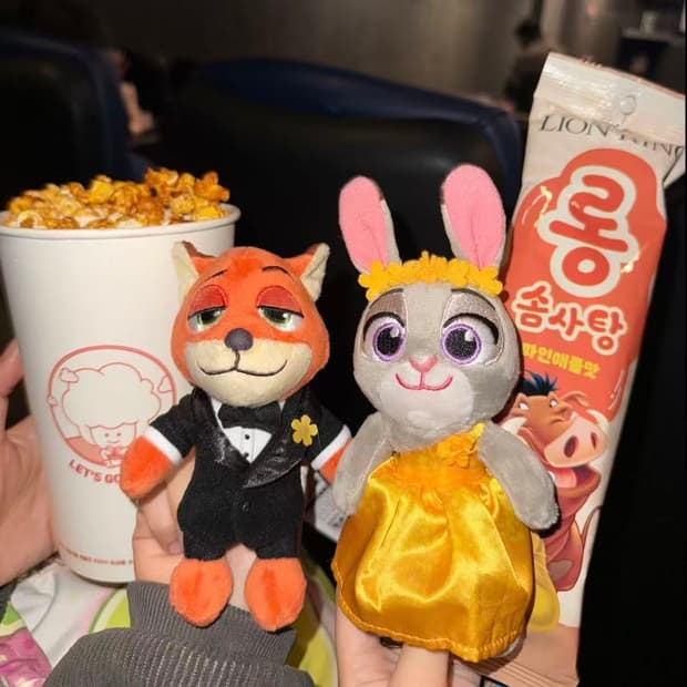 주토피아 CGV키링 닉&주디