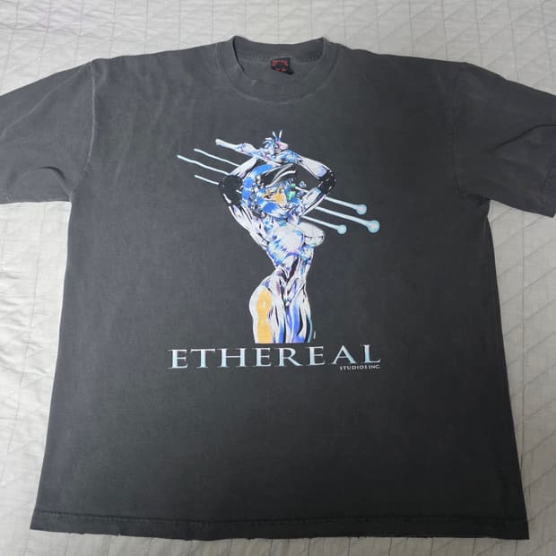 [XL] 공각기동대 부틀렉 이더리얼 스튜디오 페이드 블랙 티셔츠