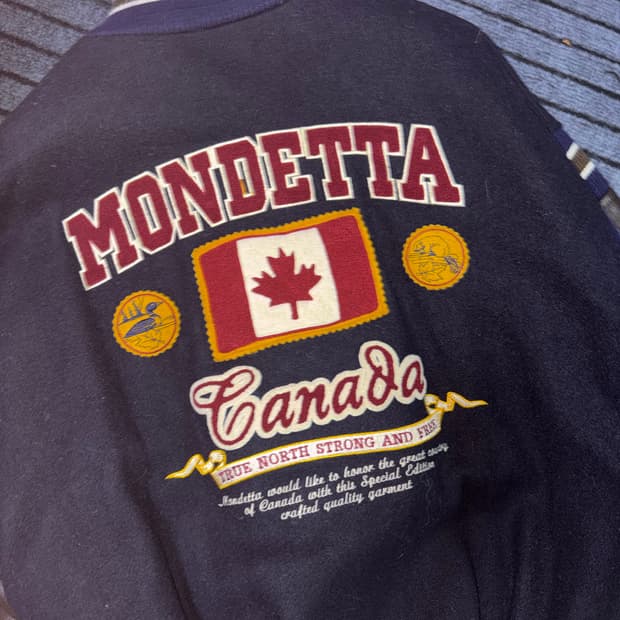 빈티지 캐나다 야구 점퍼