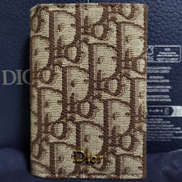 [유일매물/새상품급] 디올 오블리크 오거나이저 카드지갑 브라운