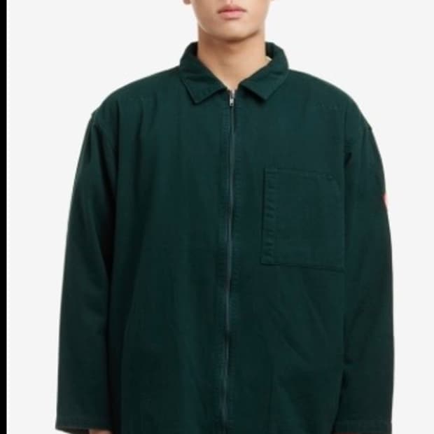 [S] 카브엠트 코튼 집 라이트 자켓 그린