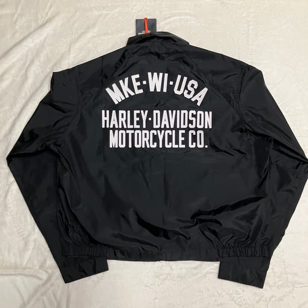 할리데이비슨 나일론 크롭 자켓 Made In USA