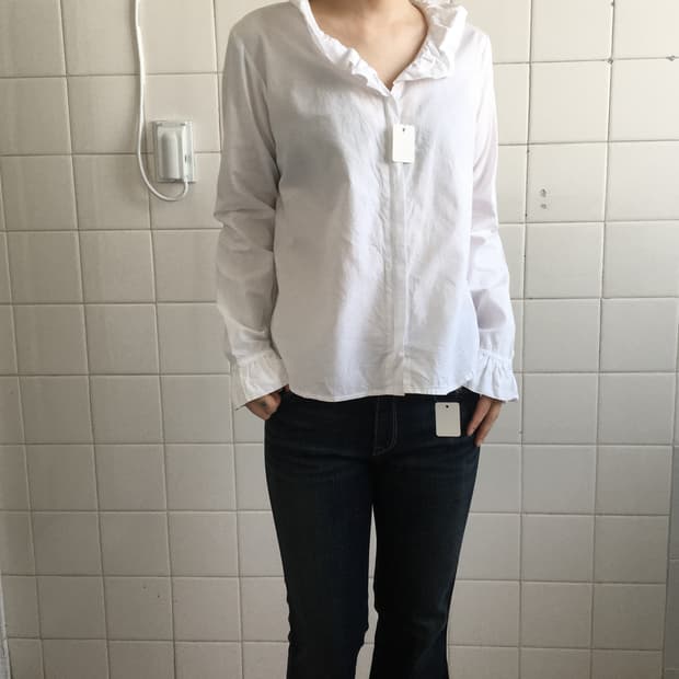 Agnes b frill point zip up