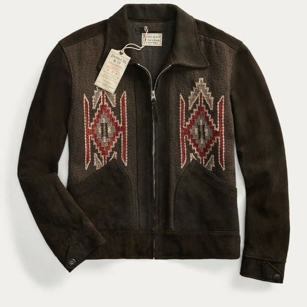 Rrl 스웨이드 나바호 자켓 XL(미사용)