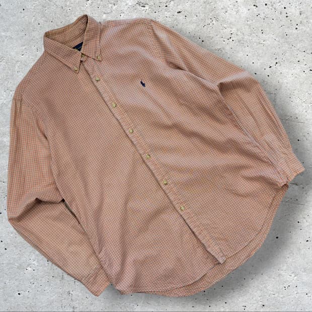 [M] 폴로 랄프로렌 체크 남방 긴팔 셔츠 D808