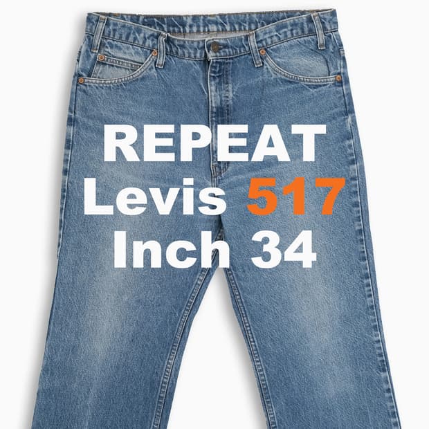 리바이스 517 오렌지탭 중청 80s USA 34인치 OR51736236