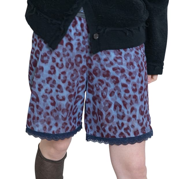 [F]퍼버즈 26ss 레이스 슬립 쇼츠/네이비