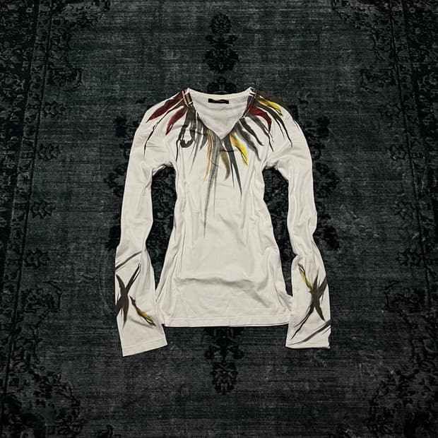 14th addiction feather printing cut sew